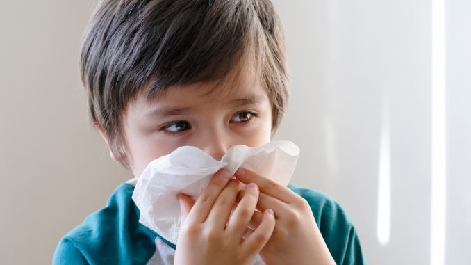 Niño con gripe (Fuente IHP)